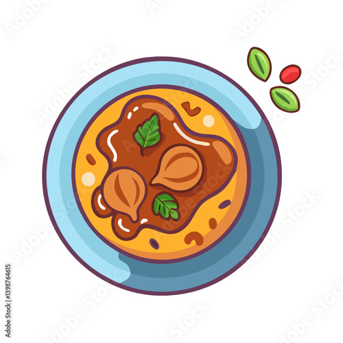  Digital Art of Bengali Mutton Curry