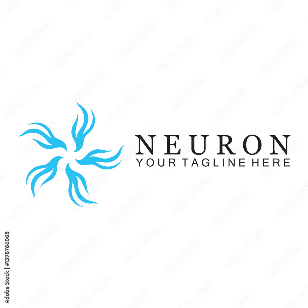 neuron logo vector icon vector illustration template design neuron logo vector icon vector illustration template design