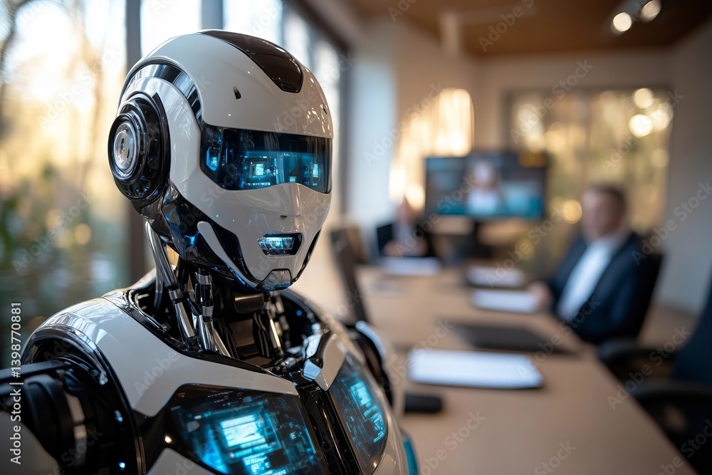Human-Like Robot Taking Charge of Virtual Boardroom Discussion Human-Like Robot Taking Charge of Virtual Boardroom Discussion