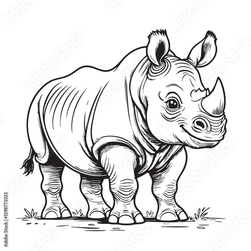 rhino vector illustration