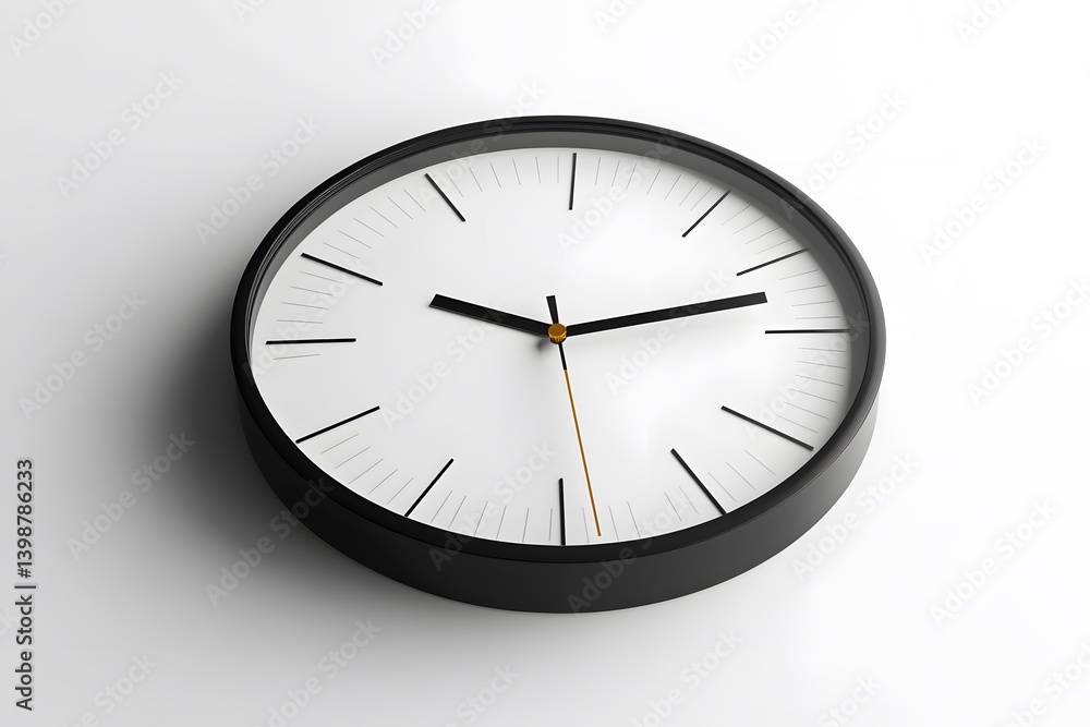 Minimalist Wall Clock with Modern Sleek Design Minimalist Wall Clock with Modern Sleek Design