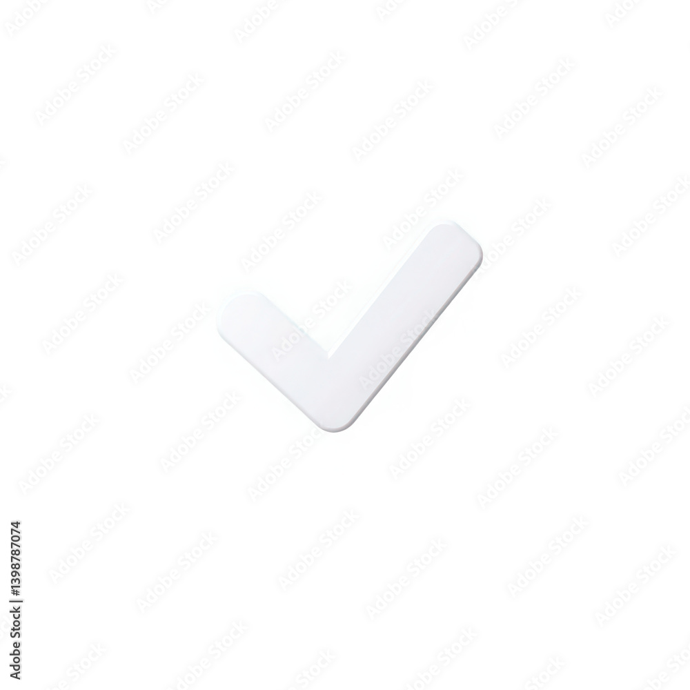White check mark symbol on a plain image transparent background White check mark symbol on a plain image transparent background