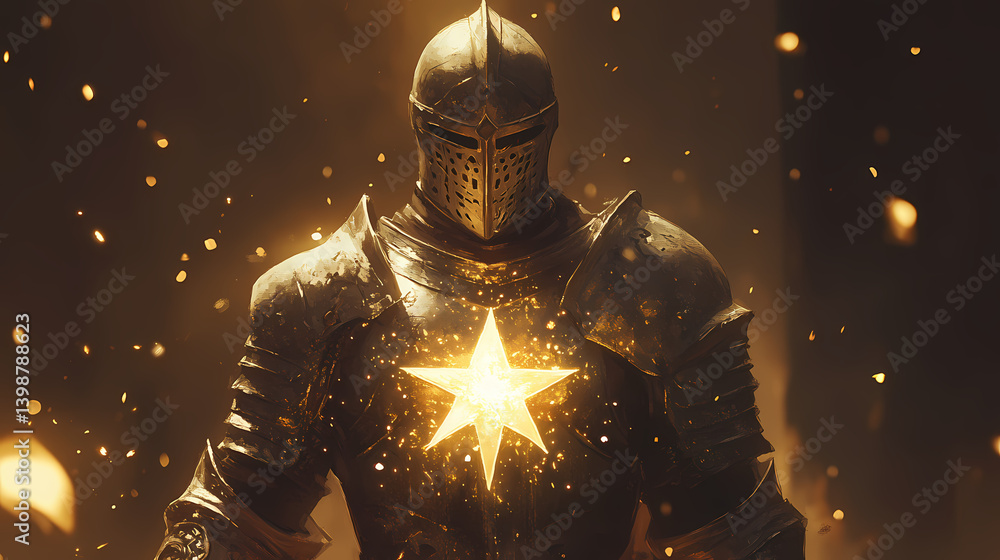 Fototapeta premium knight shining armor