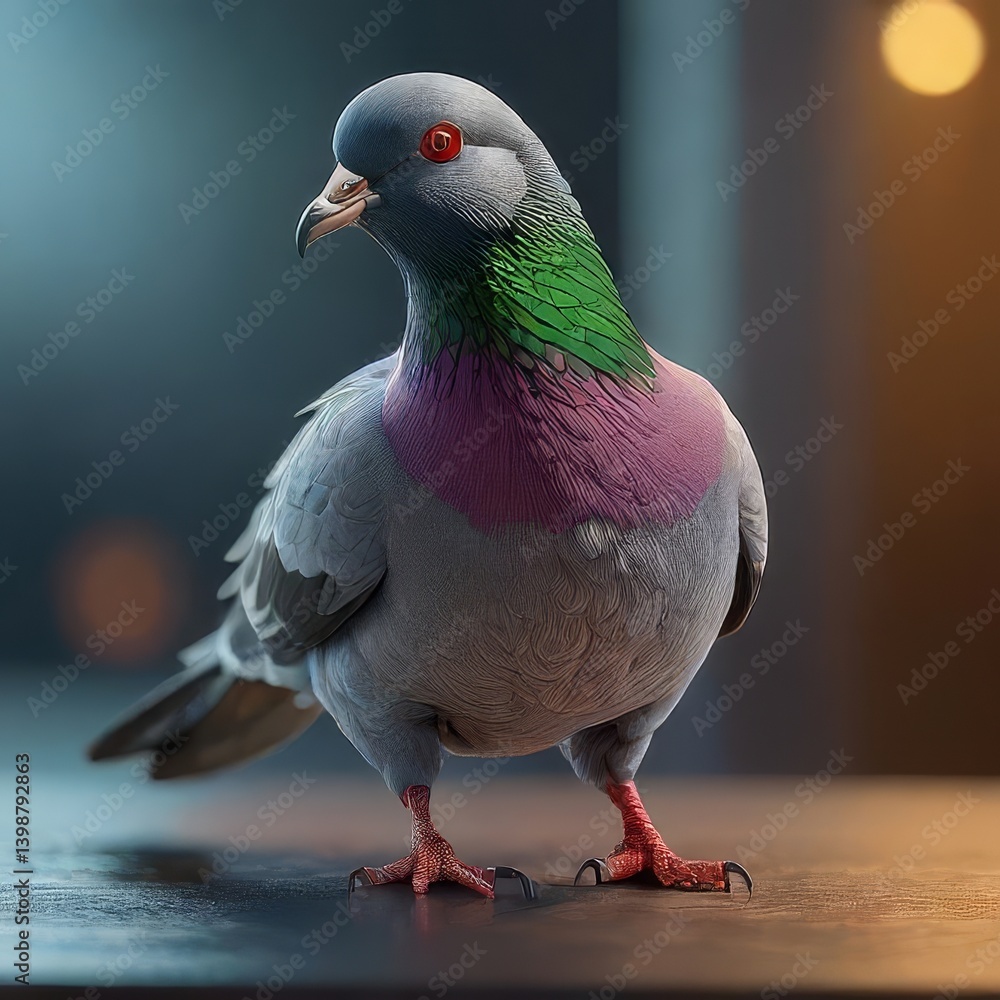 Fototapeta premium close up of a pigeon