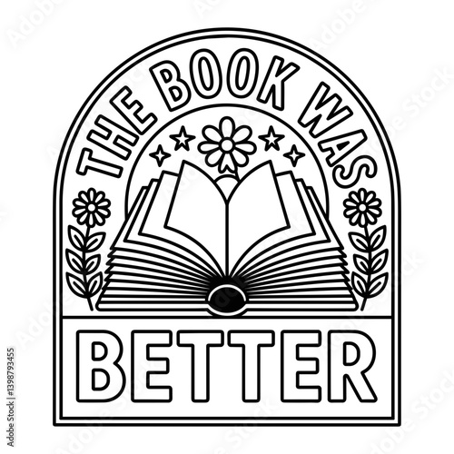 The Book Was Better with Open Book and Stars