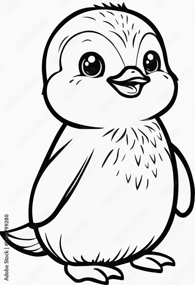 penguin cartoon coloring page penguin cartoon coloring page