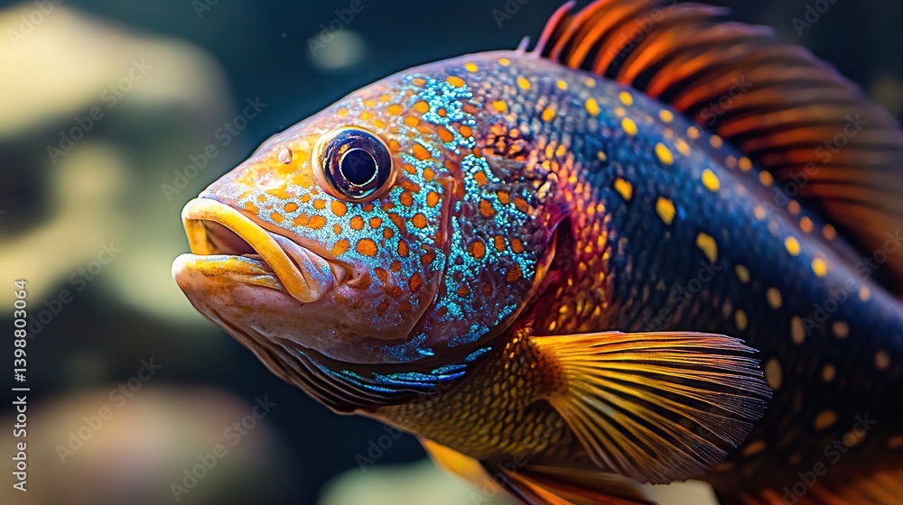 Beautiful Tropical Fish with Bright Colors and Dazzling Patterns Underwater Beautiful Tropical Fish with Bright Colors and Dazzling Patterns Underwater