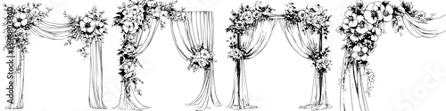 Elegant wedding arch designs with floral decorations for special occasions and events
