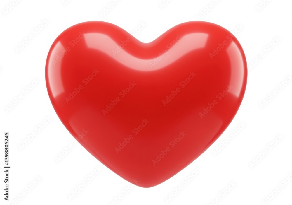 Red heart shape love valentine's day romance passion symbol isolated on white background Red heart shape love valentine's day romance passion symbol isolated on white background