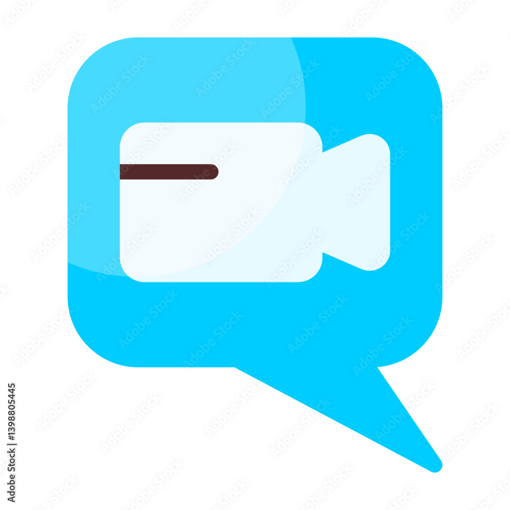 Video Call Flat Icon Video Call Flat Icon