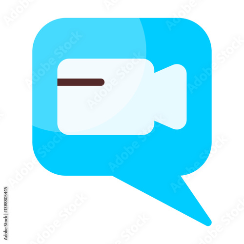 Video Call Flat Icon