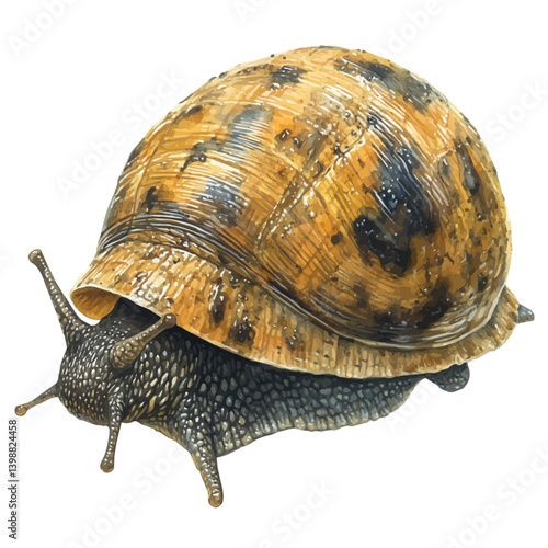 Sarmale, vector watercolor illustration, isolated on a white background.