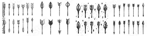 Various arrow designs showcasing intricate details and unique styles for artistic inspiration and creative projects