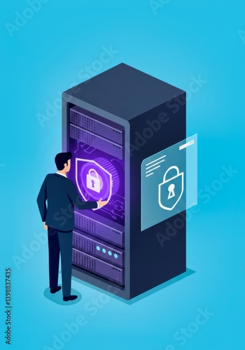 Wallpaper Mural Seguridad cibernética: Protección de datos empresariales Torontodigital.ca