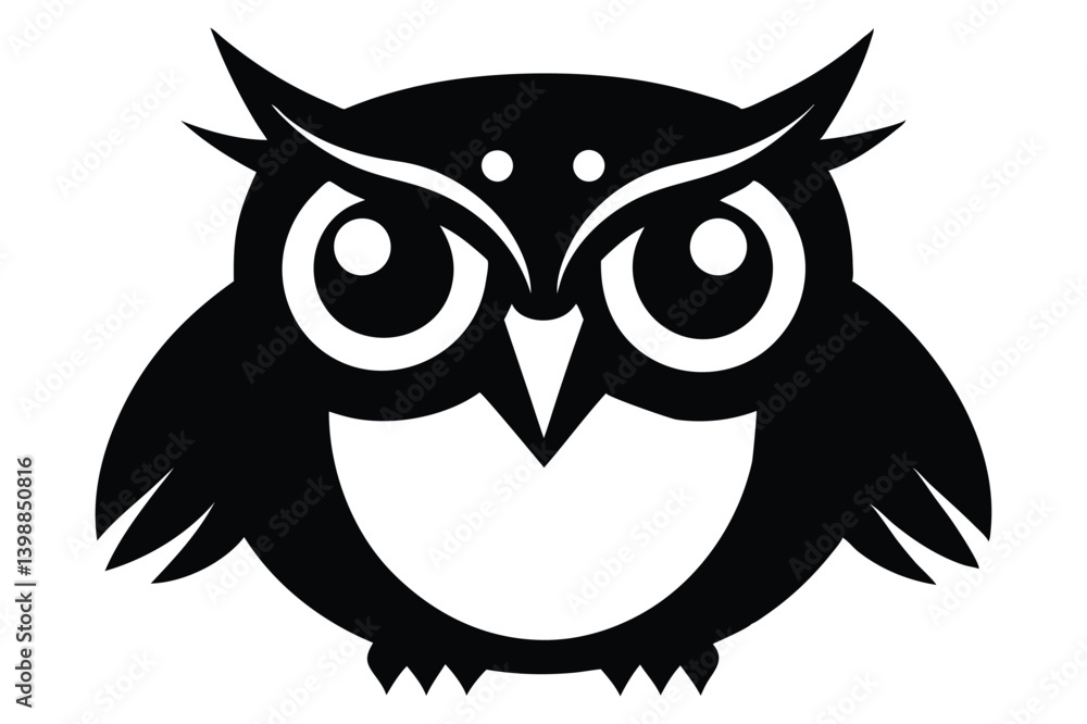 Fototapeta premium owl silhouette clipart