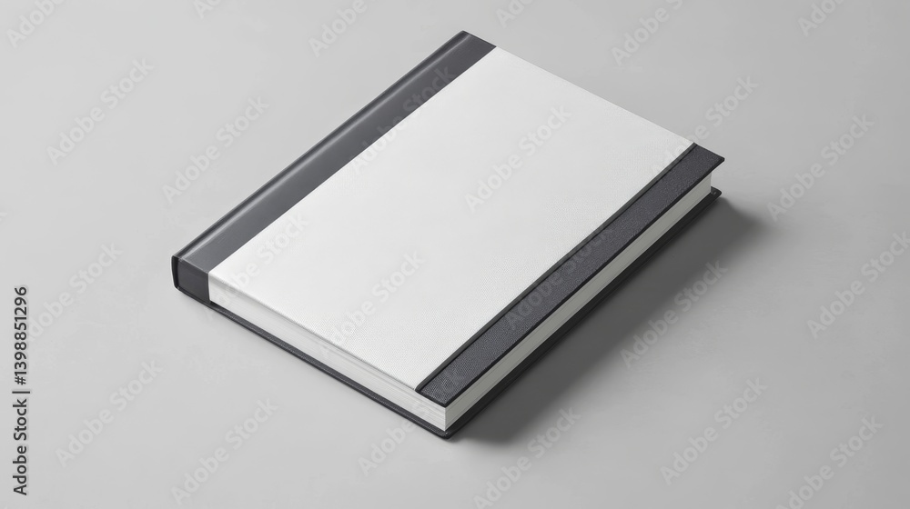 A stylish notebook mockup. It's hardcover, textured, and perfect for sketching or journaling. The design is shown with a white band against a gray background.
A stylish notebook mockup. It's hardcover, textured, and perfect for sketching or journaling. The design is shown with a white band against a gray background.