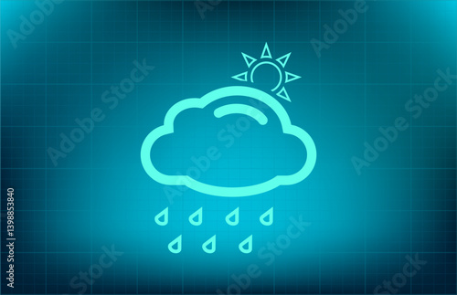 Vector icon on blue background with gradient