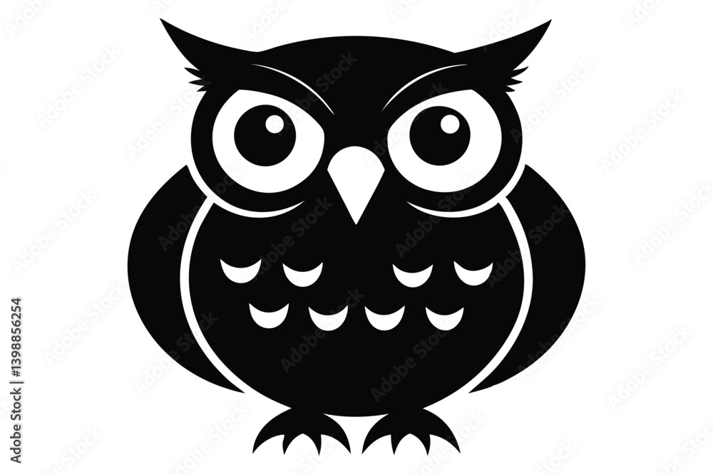 Obraz premium owl silhouette clipart