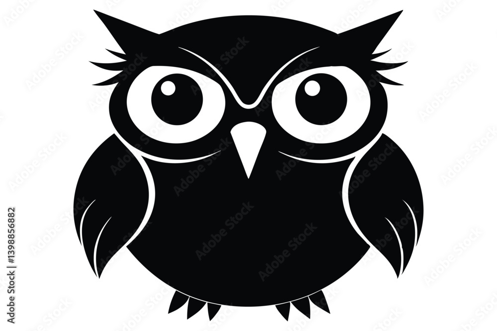 Fototapeta premium owl silhouette clipart