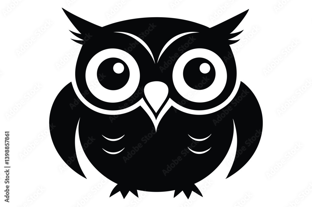 Fototapeta premium owl silhouette clipart