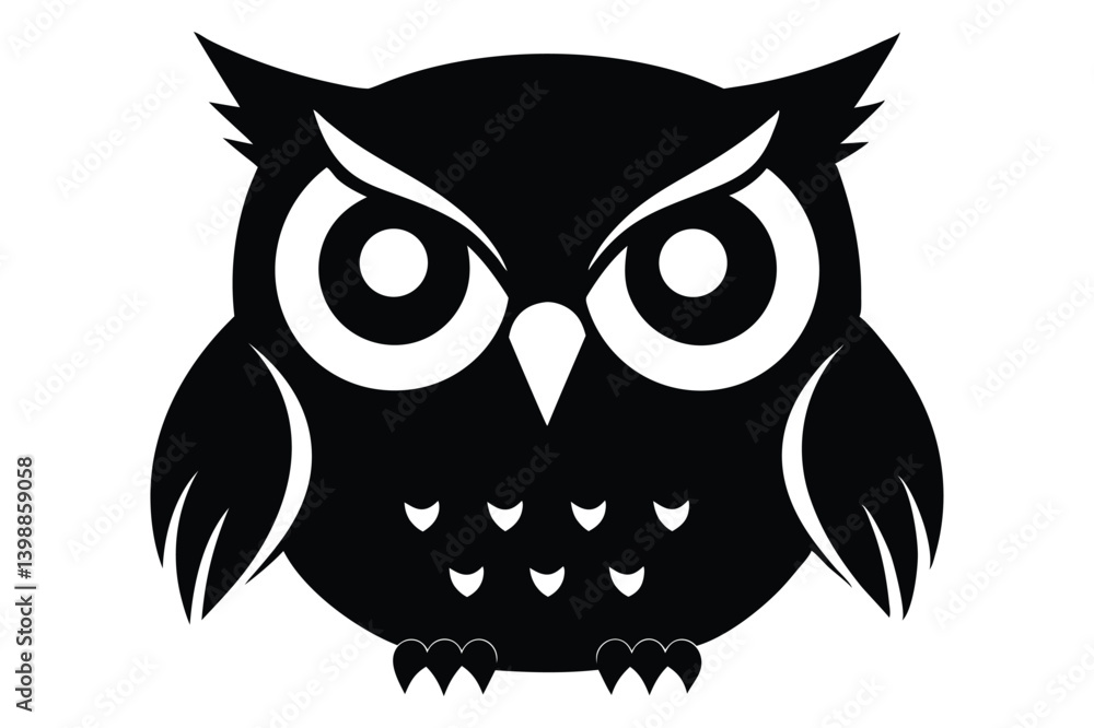 Fototapeta premium owl silhouette clipart