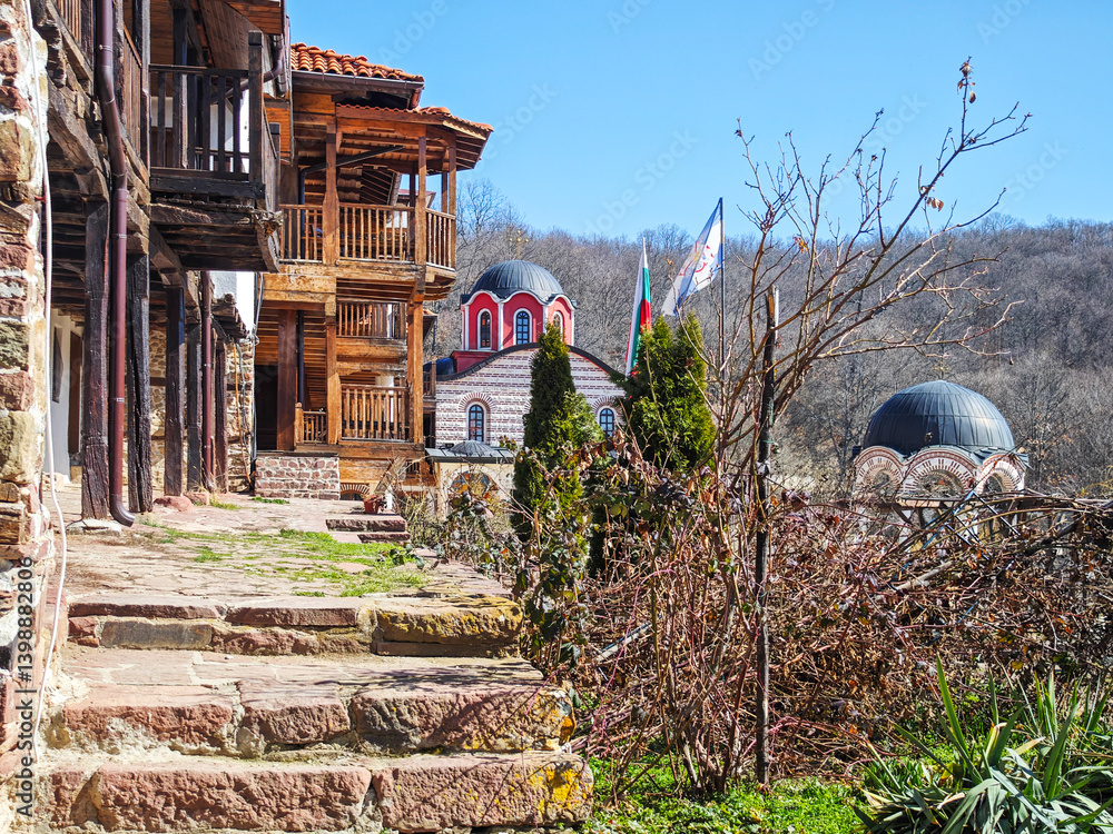 Medieval Tsarnogorski (Gigintsi) monastery, Bulgaria