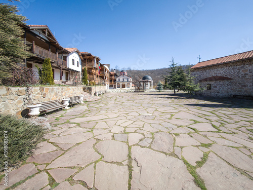 Obraz na płótnie Medieval Tsarnogorski (Gigintsi) monastery, Bulgaria w salonie