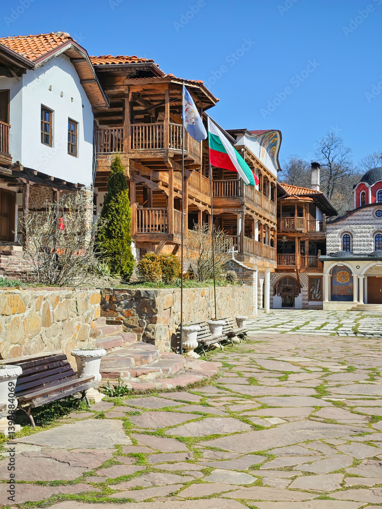 Medieval Tsarnogorski (Gigintsi) monastery, Bulgaria