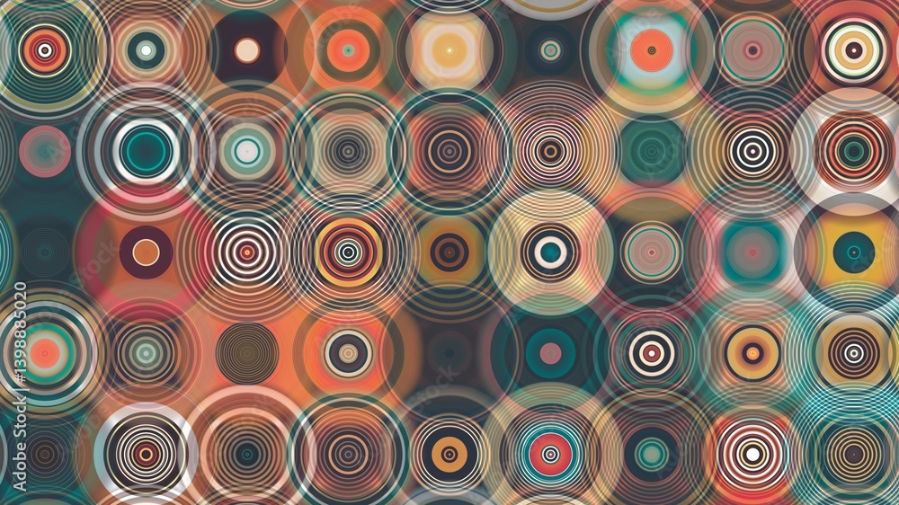 Fototapeta premium circle motif, circle pattern, symmetrical, circle lines, wall wallpaper, HD resolution