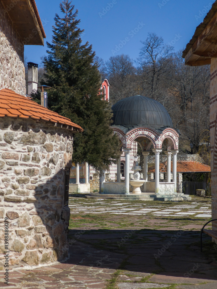 Medieval Tsarnogorski (Gigintsi) monastery, Bulgaria