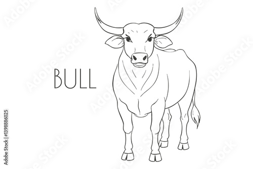 Illustration of a Animal - Bull, Mammalia