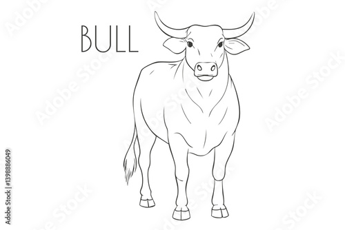 Illustration of a Animal - Bull, Mammalia