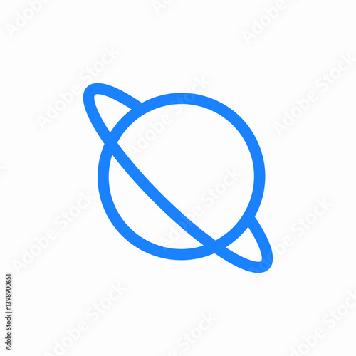 cosmos planet icon sign vector
