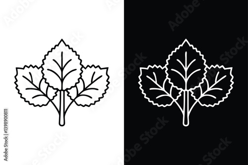 Beech icon vector on White Background ,Vector Art Illustration on white background.