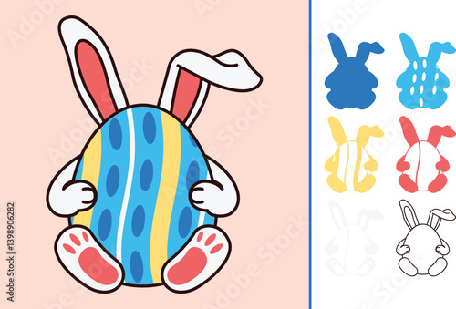 Easter Egg multilayered 3d paper craft design for crafting