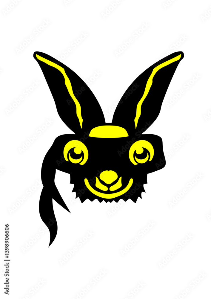 lapin lievre super heros masque 