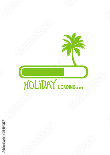 holiday loading citation palmier vacance humour