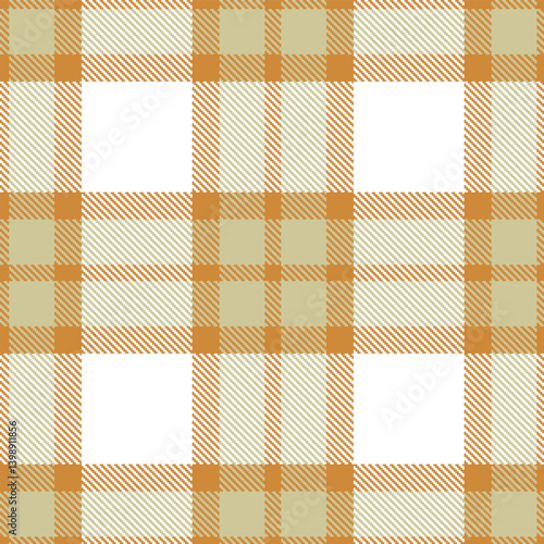 Warm dull orange Tartan patterns fabric texture. Elegant Deep beige Seamless Tartan
