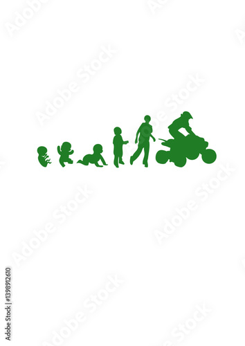 evolution humain quad