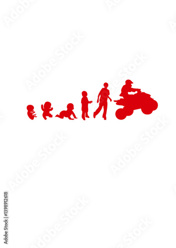 evolution human quad