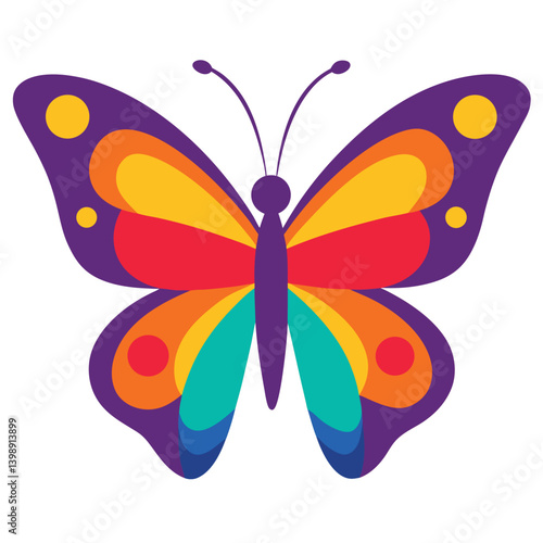 butterfly-colorful-vector-on-white-background.eps
