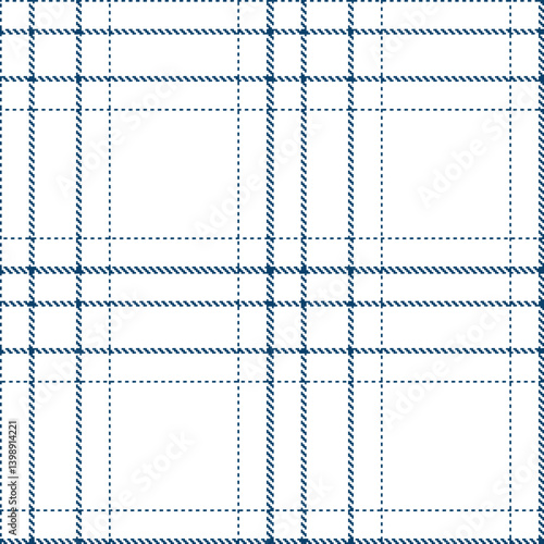 Fire prussian blue Tartan patterns fabric texture. Elegant Fire white Seamless Tartan