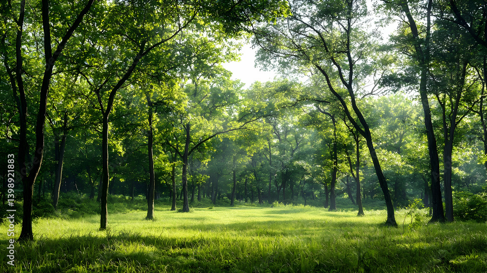 Sunlight Drenched Forest Landscape Sunlight Drenched Forest Landscape
