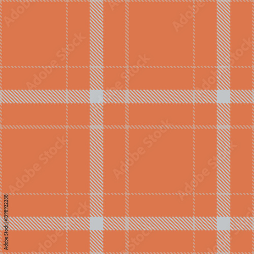 Elegant Warm terracota & Dusky mushroom Seamless Tartan Fabric Design