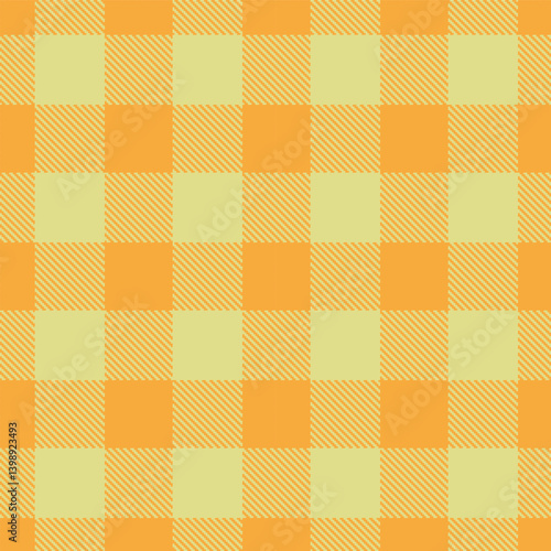 Dusty butterscotch and Pastel greenish beige Seamless Tartan Fabric Design