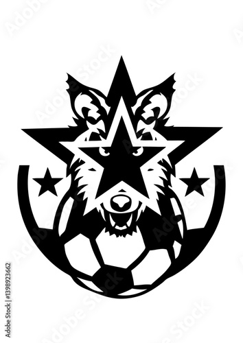 football loup garou logo sport