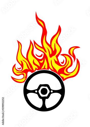 volant flamme feu