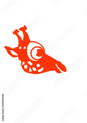 girafe dessin profil animaux