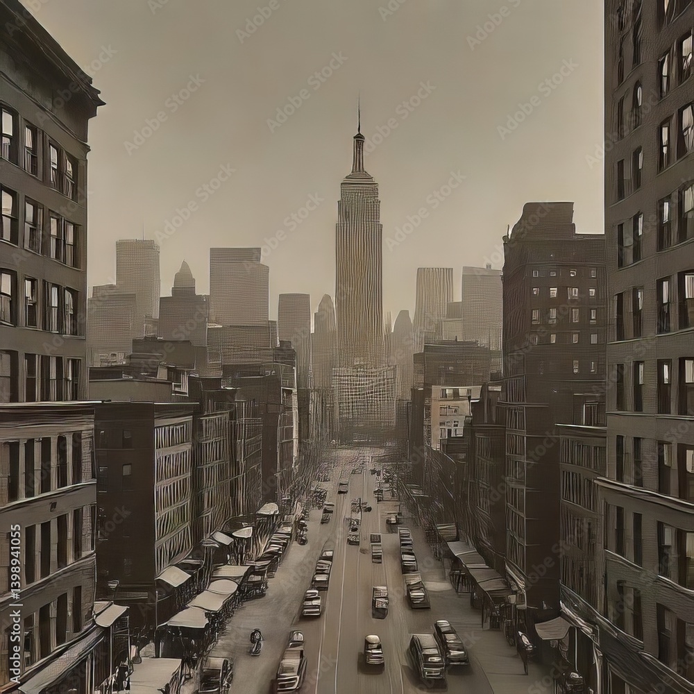 Fototapeta premium new york city skyline