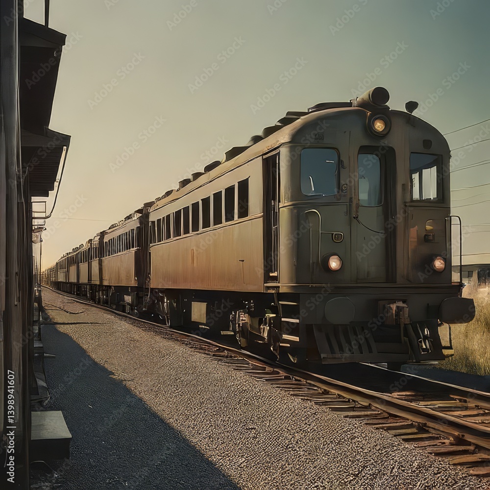 Obraz premium train on railway